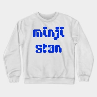 New Jeans Newjeans Minji stan typography | Morcaworks Crewneck Sweatshirt